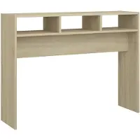 vidaXL Wandtafel 105x30x80 cm bewerkt hout sonoma eikenkleurig