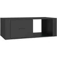 vidaXL Salontafel 100x50,5x35 cm bewerkt hout zwart