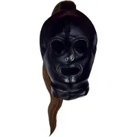 Shots OUCH! Bondage Masker Met Bruine paardenstaart
