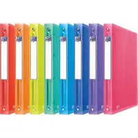 Oxford Urban ringmap, ft A4, uit PP, 4 O-ringen van 30 mm, rug van 4 cm, geassorteerde kleuren 10 stuks