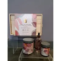 Wanderflower geschenkset vrouwen verjaardag - wellness geschenk - rozen - bad olie - bad zout - body butter - rozen blaadjes