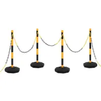 vidaXL Kettingpalenset met kunststof ketting 10 m