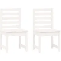 vidaXL Tuinstoelen 2 st 50x48x91,5 cm massief grenenhout wit