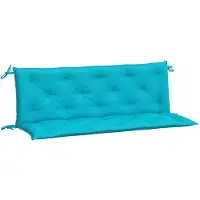 vidaXL Tuinbankkussens 2 st 150x50x7 cm stof turquoise