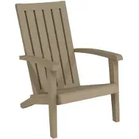 vidaXL Adirondack-tuinstoel, lichtbruin, polypropyleen