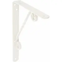 AMIG Plankdrager/steun/beugel Decoratief - metaal - wit - H250 x B200 mm - Tot 60 kg - Plankdragers