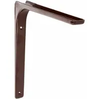 AMIG Plankdrager/planksteun van metaal - gelakt bruin - H250 x B350 mm - Plankdragers