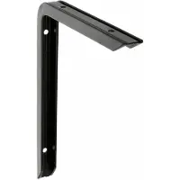 AMIG Plankdrager/planksteun - aluminium - gelakt zwart - H200 x B150 mm - max gewicht 60 kg - Plankdragers