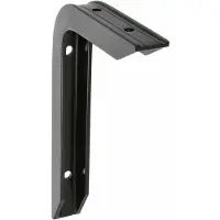 AMIG Plankdrager/planksteun van aluminium - gelakt zwart - H200 x B150 mm - heavy support - Plankdragers