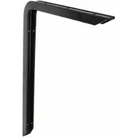 AMIG Plankdrager/planksteun van aluminium - gelakt zwart - H250 x B150 mm - heavy support - Plankdragers
