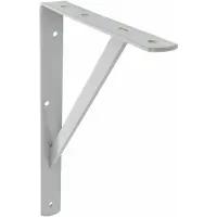 AMIG Plankdrager/planksteun van metaal - gelakt grijs - H300 x B225 mm - Tot 260 kg - Plankdragers