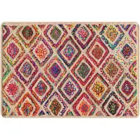 vidaXL Vloerkleed wasbaar 120x180 cm meerkleurig