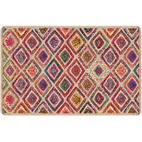 vidaXL Vloerkleed wasbaar 190x300 cm meerkleurig