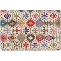 vidaXL Vloerkleed wasbaar 120x180 cm meerkleurig