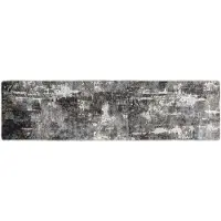 vidaXL Vloerkleed wasbaar 80x300 cm meerkleurig