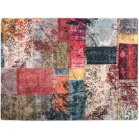 vidaXL Vloerkleed wasbaar 400x300 cm meerkleurig