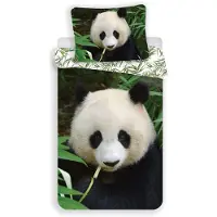 Jerry Fabrics Kinderdekbedovertrek Panda beer - katoen - 140x200 + 70x90 cm