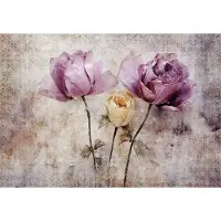 Fotobehang - Bloemen - Rozen - Structuur - Bloem - Planten - Vliesbehang - 208x146cm (lxb)
