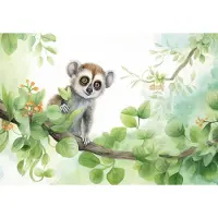 Fotobehang - Koala - Dieren - Tak - Bos - Groene Bladeren - Vliesbehang - 312x219cm (lxb)