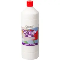 Creall Varnish - Vernis – matte, beschermende blanke lak op waterbasis voor al je creatieve werkstukken - 1000ml - gemaakt in NL