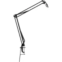 Gator Frameworks GFWMICBCBM1000 Desk-Mounted Broadcast/Podcast Boom Mic Stand