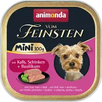 Animonda 32x 100g Adult Mini Met Kalf, Ham + Basilicum Hondenvoer Natvoer