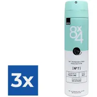 8x4 Deodorant Spray No.7 Fresh Lime - 150ml - Voordeelverpakking 3 stuks