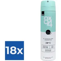 8x4 Deodorant Spray No.7 Fresh Lime - 150ml - Voordeelverpakking 18 stuks