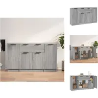 vidaXL Dressoir - Grijs Sonoma Eiken - 30 x 30 x 70 cm - Met deur - Keukenkast