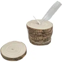 Gerkimex Houten Boomschors Onderzetters 10 cm 6 stuks