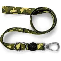 Morsø hondenriem verstelbaar gerecycled full metal dog bruin 75-230x1,5 cm 1-4 kg
