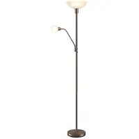 LINDBY Vloerlampe , Jost, Grijs, Woonkamer, Metaal, Modern