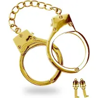 Taboom - Gold Plated BDSM Handcuffs - Bondage / SM Cuffs Goud