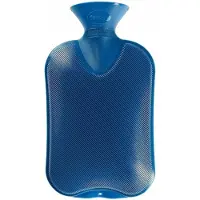 Fashy Warm water Kruik blauw 2 liter kunststof - Kruiken