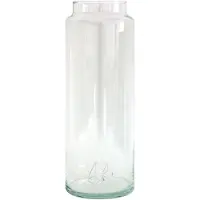 Tak Design - Drinken Waterglas XL Handgemaakt 10/30 Silver Diamonds - Glas - Zilver