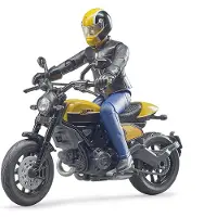 Bruder Spielwaren Motor Ducati Scrambler Met Bestuurder