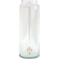 Tak Design - Drinken Waterglas XL Handgemaakt 10/30 Copper Diamond - Glas - Koper