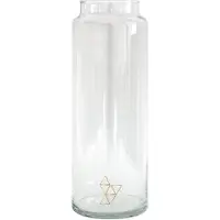 Tak Design - Drinken Waterglas XL Handgemaakt 10/30 Gold Triangle - Glas - Goud