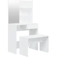 vidaXL Kaptafelset 74,5x40x141 cm wit