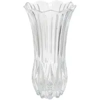 Gerimport Bloemenvaasje - voor kleine stelen/boeketten - helder glas - D10 x H19 cm - Vazen