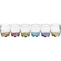 Secret De Gourmet Set van 6 glazen tumblers - 310 mL, Transparant