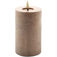 Mansion Atmosphere atmosphere - led kaars metallic champagne 12,5x7,5cm led kaars metallic champagne 12,5x7,5cm