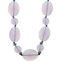 Behave - Lila kralenketting - Ovale kralenstijl - Dromerige look