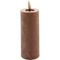 Mansion Atmosphere led kaars rustic copper 12,5x5cm