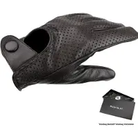 Swift retro racing mesh leren handschoenen donkerbruin