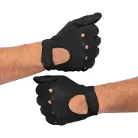 Swift driver leren handschoenen zwart