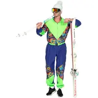 Coppens Retro skipak 80's print - Polyester - Carnavalskleding heren grote maten | Maat 3XL + |