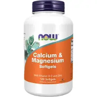 Now Calcium Magnesium with Vitamin D & Zinc - 120 softgels