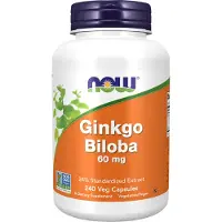 Now Ginkgo Biloba 60 mg (240 Capsules) - kruiden-en-planten, ginkgo-biloba - ginkgo-biloba - ginkgo-biloba