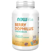 Now , Berry Dophilus voor Kinderen, 2 Miljard CFU, 120 Chewingtabletten